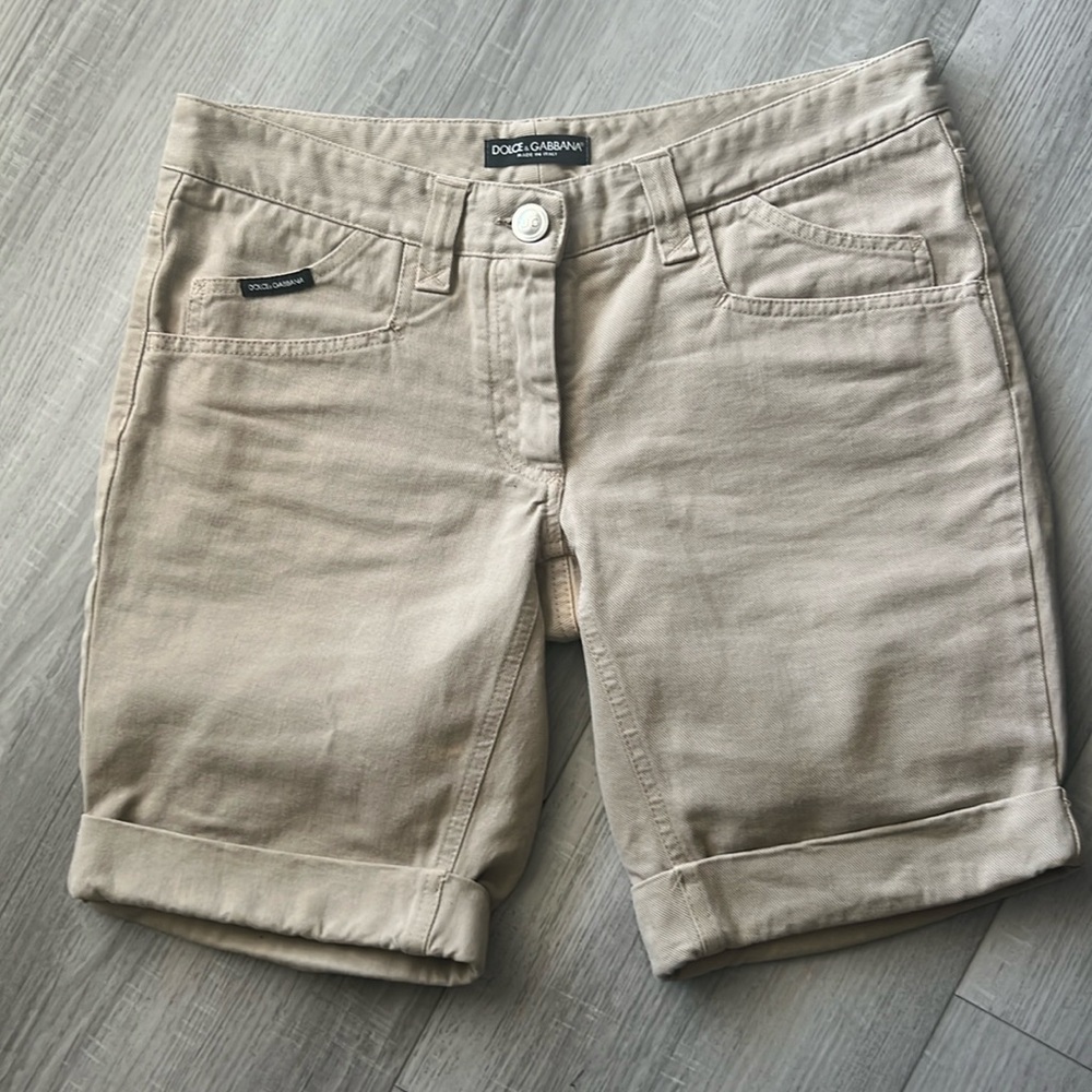 Dolce & Gabbana Beige Women's Bermudas